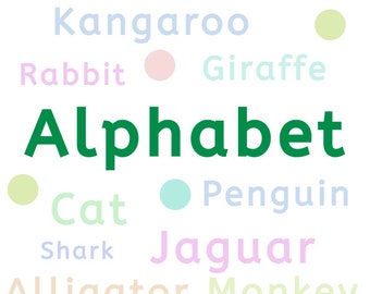 Alphabet Adventures with Adorable Animals: A Children's Coloring Book