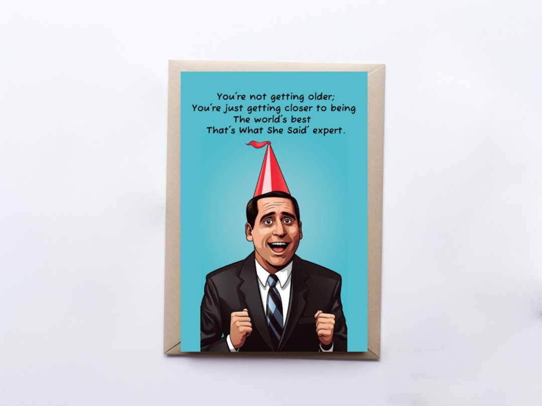 Michael Scott Birthday Card the Office US Birthday Card Thats What She ...
