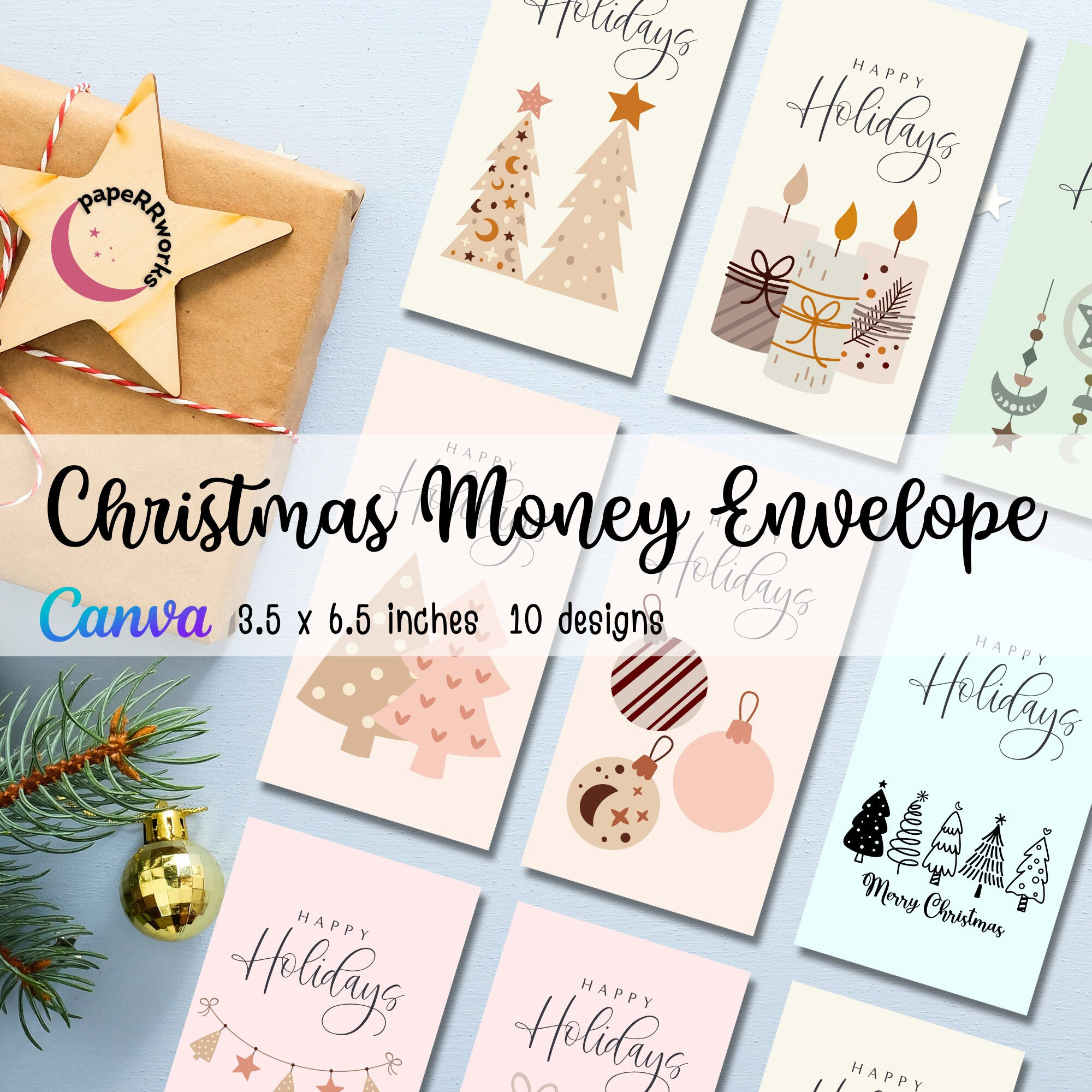 Giveaway and Souvenir, Christmas Money Holder, Christmas Money Card