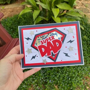 Cartão de Dia dos Pais | Vovô | Papai | Cartão Shaker Super Pai