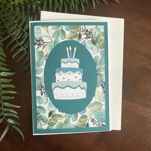 Cartão de aniversário azul-petróleo | Aniversário de amiga | Aniversário da mãe | Aniversário da avó | Aniversário da irmã | Aniversário da mulher