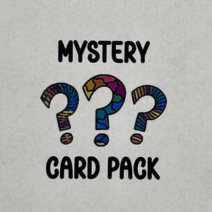 Pacote de cartas misteriosas | Pacote de cartas surpresa | Conjunto de três cartas