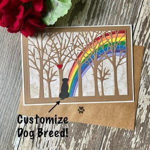 Simpatia canina | Simpatia animal de estimação | Ponte do arco-íris | Cartão de perda de animal de estimação | Memorial canino | Memorial animal de estimação