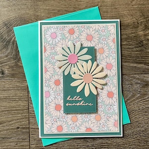 Tarjeta Hola Sunshine / Pensando en ti / Solo porque / Feliz / Alentadora