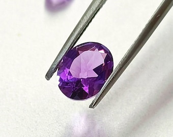 100% Natural Amethyst Oval Shape Brilliant Cut, Amethyst Loose Gemstone For Jewelry Making, Purple Gems Calibrated Size 7X9 mm