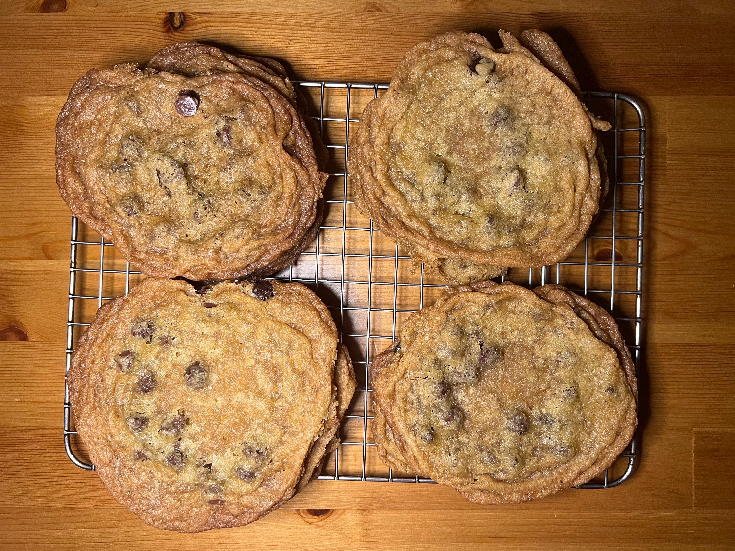 Crispy Chocolate Chip Cookies