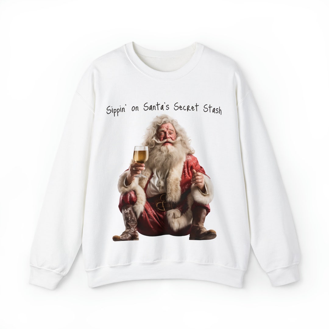 Sippin' on Santa's Secret Stash, Funny Christmas Jumper, Christmas — free download