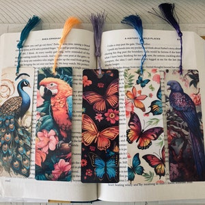 Tropical Butterflies and Birds Bookmarks