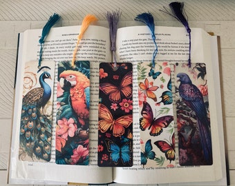 Tropical Butterflies and Birds Bookmarks