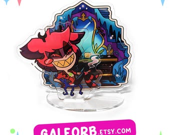 Alastor Hazbin Hotel Standee Multi-Layered Mirror Scene