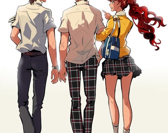 ポスター ペルソナ5 ロイヤル ドリームエンド ジョーカー かすみすみれ