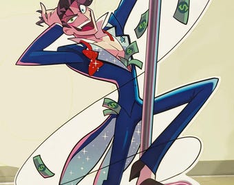 Life-sized Cardboard Cutout Standee Vincent Pole Dance Human Vox