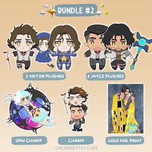 Bundle 2 Viktor Jayce Plushie Arcane Jayvik