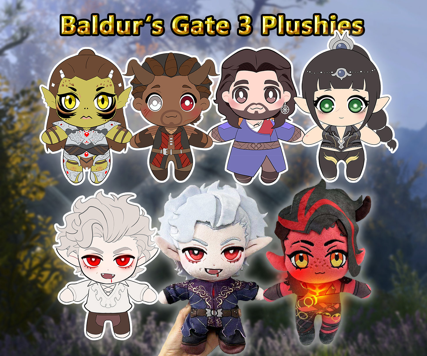 Baldur's Gate 3 Shadowheart Original Plush Doll Toys Cartoon Cute Soft –