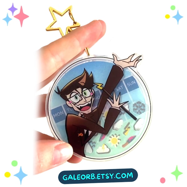 Vincent Whittman Shaker Keychain Human Vox Hazbin Hotel