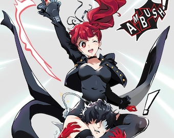 ポスター ペルソナ5 ロイヤルジョーカー かすみすみれ 雨宮蓮
