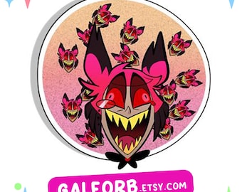 Alastor Hazbin Hotel Shaker keychain