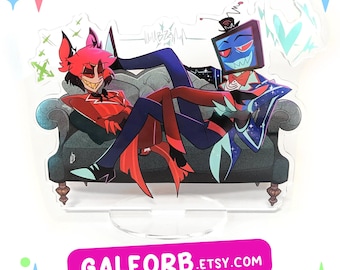 Alastor Vox Radiostatic Voxal Standee Hazbin Hotel 16cm