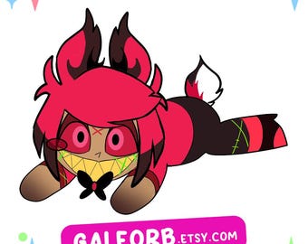 Plushie Alastor Hazbin Hotel lying with weight deer tail pre-order JAN-FEB2027