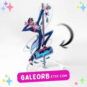 Vincent Rotating Standee Pole Dance Mensch Vox Whitman Hazbin Hotel Staffel 2