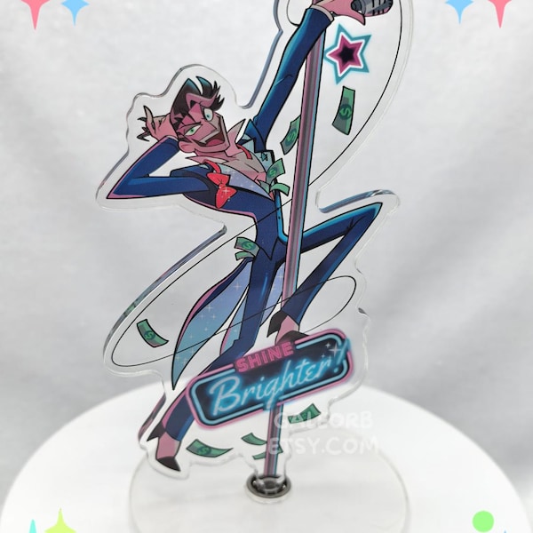 Vincent Rotating Standee Pole Dance Human Vox Whittman Hazbin Hotel Season 2