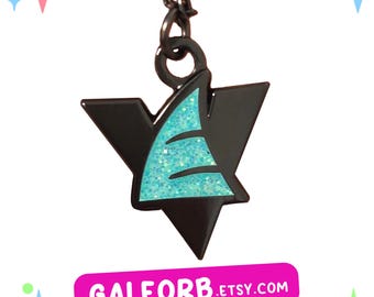 Necklace Vincent Whittman Shark Enamel Glitter Vox Hazbin Hotel