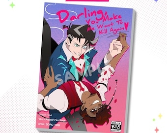 Kunstbuch - Alastor x Vincent (Vox) Murdermedia Radiostatisch Hazbin Hotel Vorbestellung