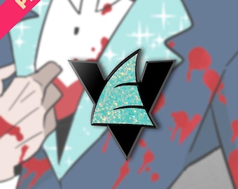 Spilla smaltata glitterata Vincent Whittman Vox Cosplay