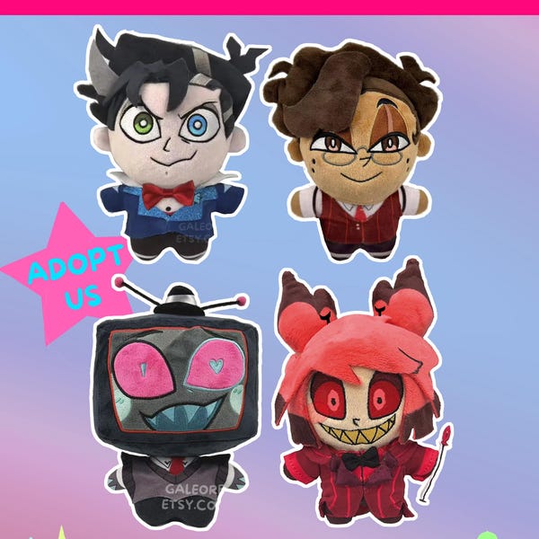 Alastor Vincent Plushies Vox Human form Hazbin Hotel Season 2 Pre-order