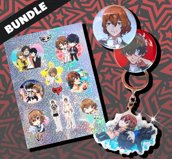 Persona 5 Akechi Goro Joker Fan Bundle - Etsy