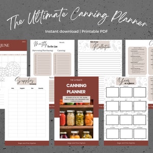 The Ultimate Canning Planner - Canning for beginners - 2024 Canning Planner - Canning Templates - Instant Download - Digital Download