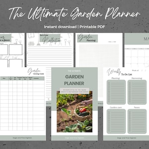 The Ultimate Garden Planner - Planner for Gardeners - 2024 Garden Planner - Garden Templates - Instant Download - Digital Download