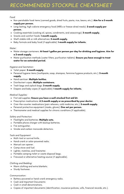 The Ultimate Preparedness Plan Emergency Plan Preparedness Guide Bug ...