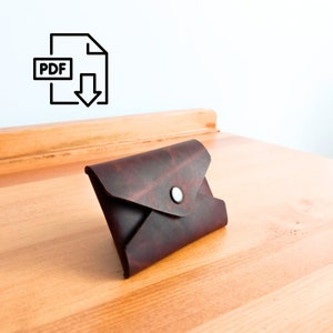 PDF Schnittmuster Münzbeutel, Geldbörse Nähen Muster, einfach zu ändern Geld Tasche Vorlage, DIY Handwerk Muster, wie man Umschlag Tasche