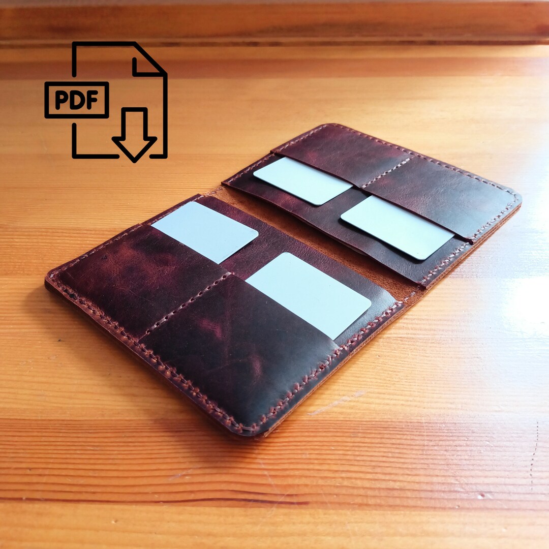PDF Sewing Passport Wallet Template, Leather Travel Wallet PDF