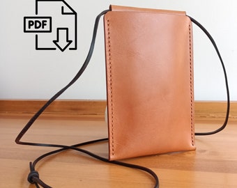 Sewing Pattern for Phone Sling, Crossbody Phone Bag PDF, Slim Phone Pouch Template, Craft Patterns, Craft Blueprints, Mini Crossbody SWG