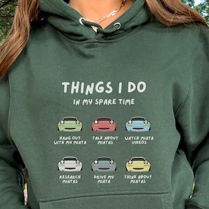Miatas in my Spare Time Premium Fleece Hoodie