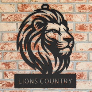Detroit Lions Country Decorative Metal Sign