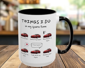 Supras in my Spare Time Colorful Coffee Mug