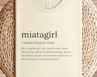 Miata Girl Definierte Jersey Kurzarm T-Shirt