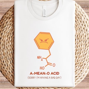 Amino Acid Chemistry Science Jersey Short Sleeve Tee