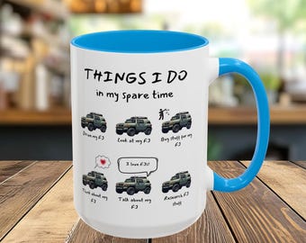 Tazza da caffè colorata FJ Cruisers nel mio tempo libero