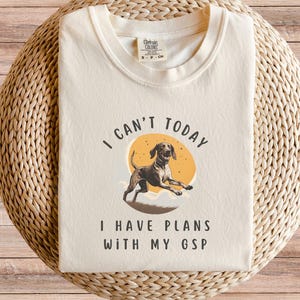 Planes con mi Braco Alemán GSP Perro Camiseta Colores Confort