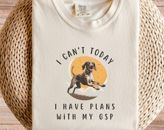 T-shirt GSP Dog Comfort Colors pour chien d&#39;arrêt allemand à poil court