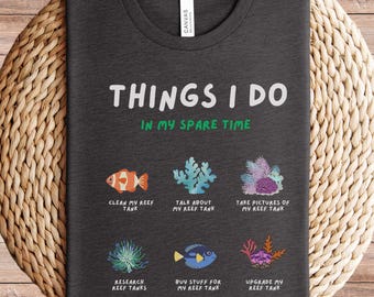 Reef Tanks in my Spare Time Jersey Short Sleeve Tee