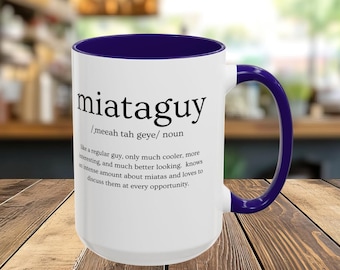 Miata Guy Defined Colorful Coffee Mug