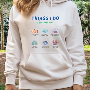 Reef Tanks in my Spare Time Premium Fleece Hoodie