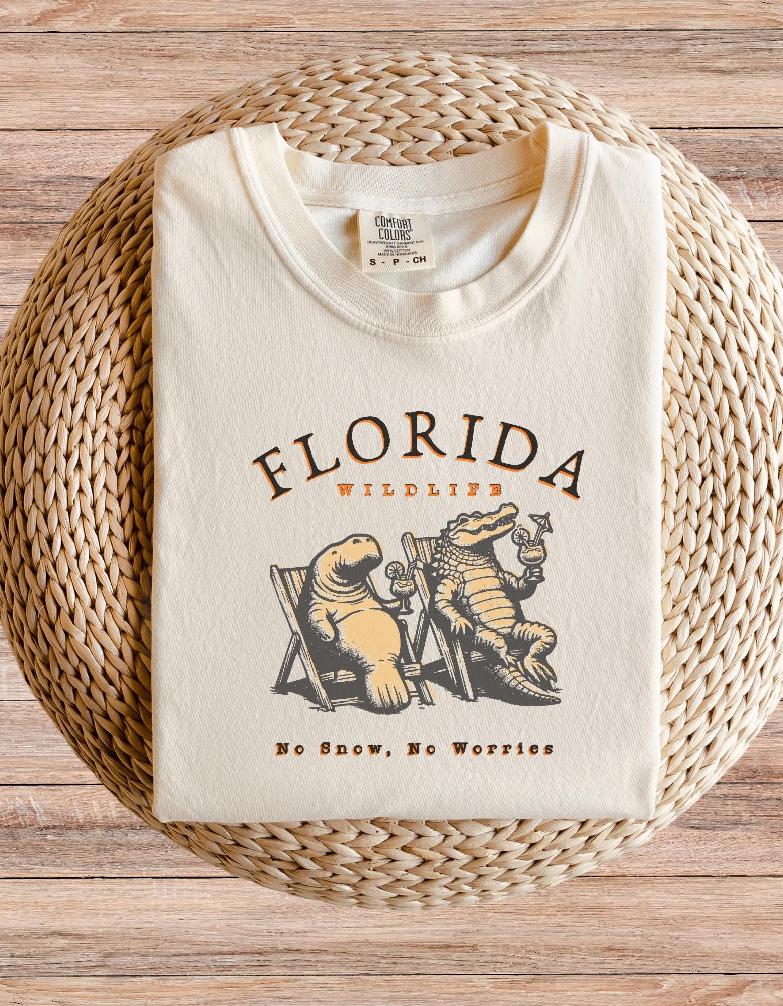 Florida No Snow No Worries Comfort Colors T-shirt