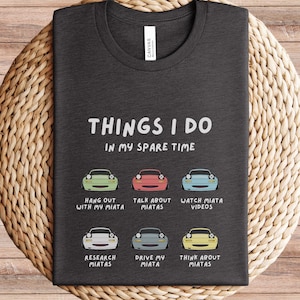 Camiseta de manga corta Miatas in my Spare Time