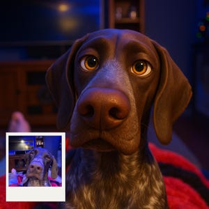 Personalized Custom Cartoon Pixar Style Image from Your Photo